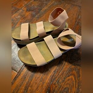 Platform Espadrilles with Elastic Straps